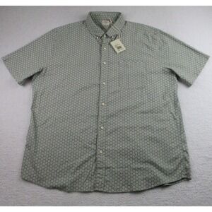 NWT Faherty Shirt Mens 2XL Sage Green Breeze‎ Coastal Sage Sunburst Short Sleeve